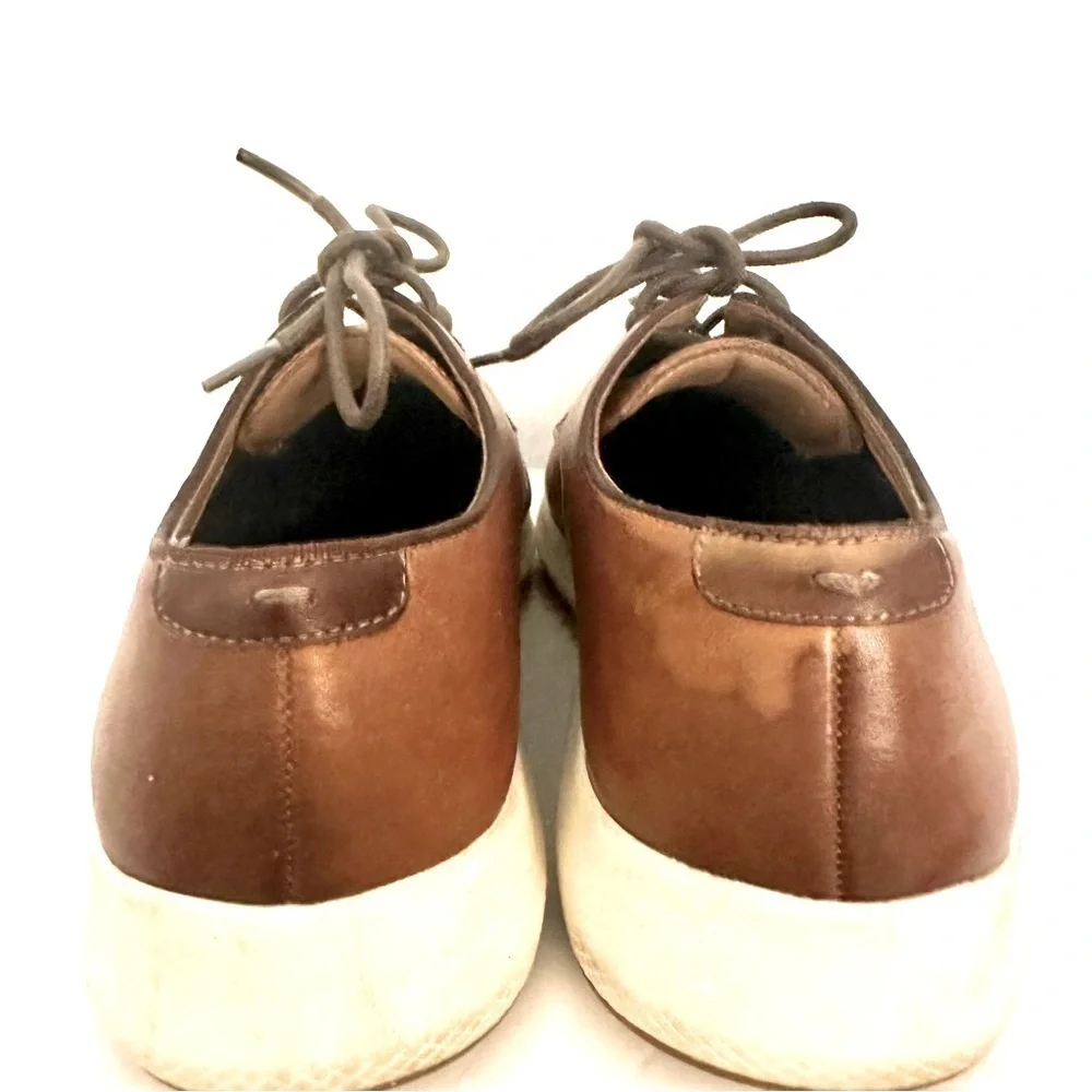 Vince Camuto Eadwine Lace Up Derby Sneakers Men’s Brown Leather Shoe Size 8.5